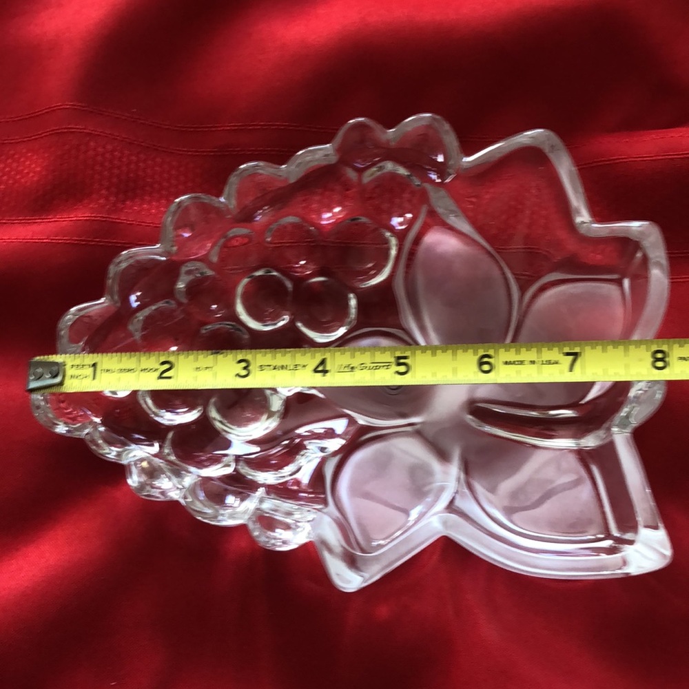 Godinger Studio Crystal Grape Dish NEW - Picture 11 of 12